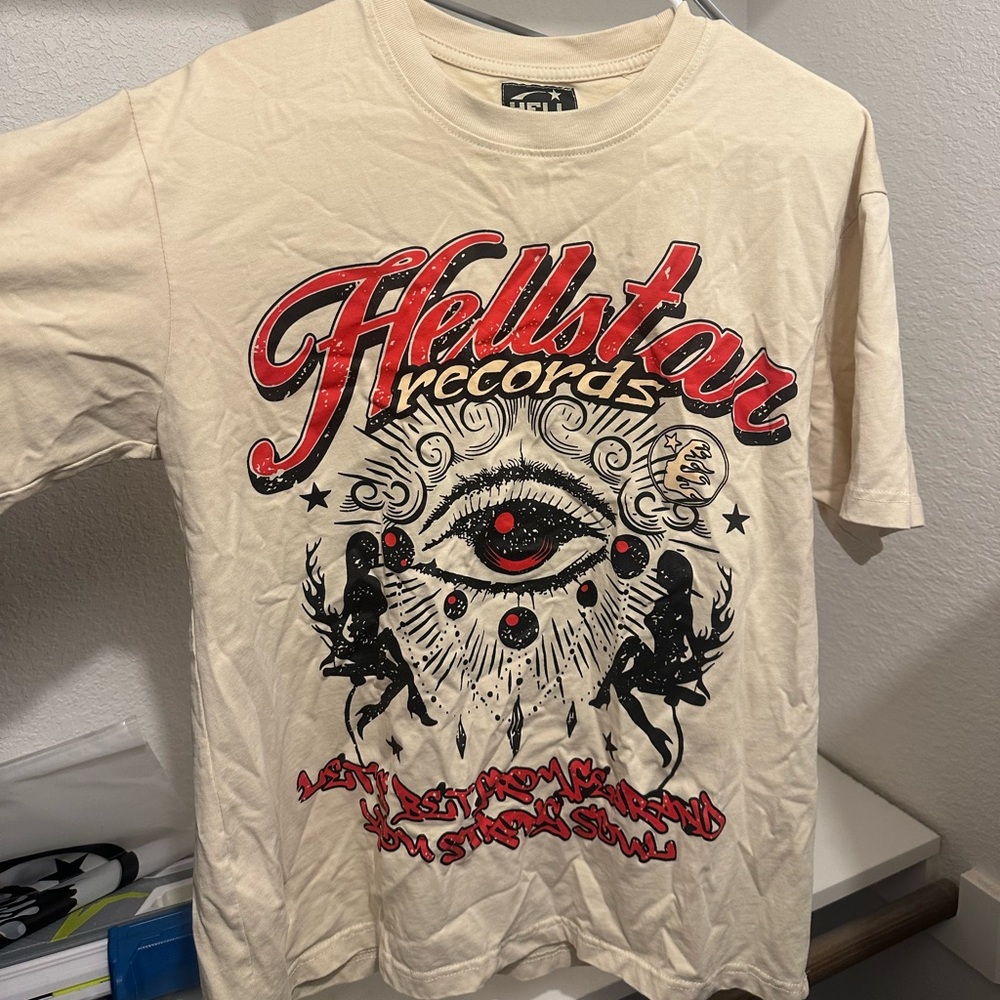 Hellstar Records Beige Graphic Tee